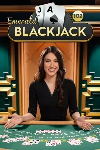 emerald blackjack 17 game logo